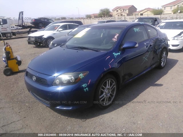 JTKDE167280258554 - 2008 TOYOTA SCION TC BLUE photo 2