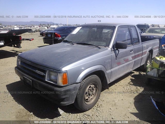 JM2UF3131M0113516 - 1991 MAZDA B2200 CAB PLUS GRAY photo 2