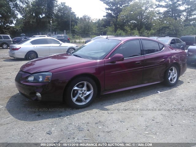 2G2WR524141375004 - 2004 PONTIAC GRAND PRIX GTP BURGUNDY photo 2