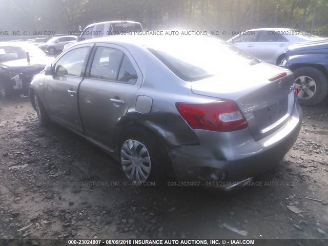 JS2RF9A1XB6110366 - 2011 SUZUKI KIZASHI S GRAY photo 3