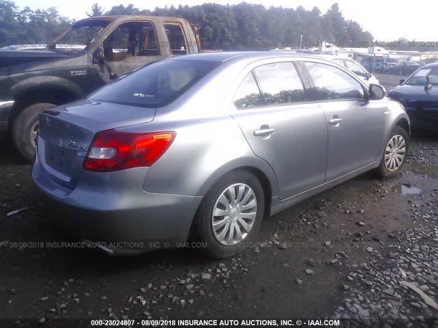 JS2RF9A1XB6110366 - 2011 SUZUKI KIZASHI S GRAY photo 4