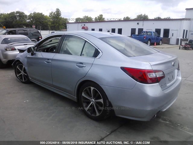 4S3BNBL65F3028373 - 2015 SUBARU LEGACY 2.5I LIMITED GRAY photo 3