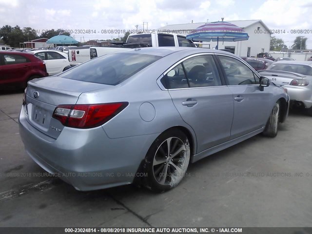 4S3BNBL65F3028373 - 2015 SUBARU LEGACY 2.5I LIMITED GRAY photo 4