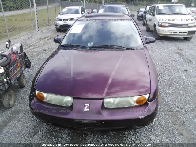 1G8ZK52711Z296405 - 2001 SATURN SL2 BURGUNDY photo 6