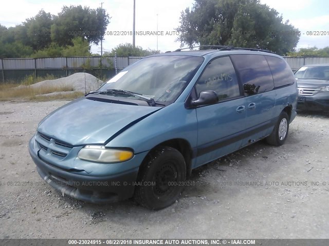 2B4GP44G4XR323067 - 1999 DODGE GRAND CARAVAN SE/SPORT BLUE photo 2