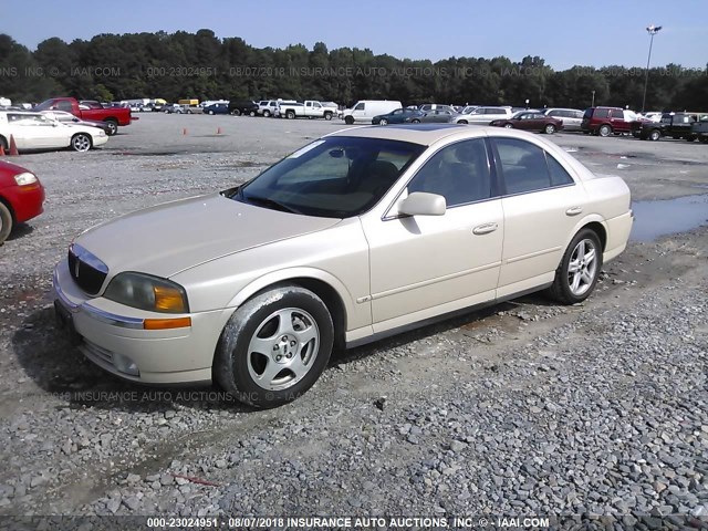 1LNHM87A2YY921634 - 2000 LINCOLN LS კრემისფერი ფოტო 2