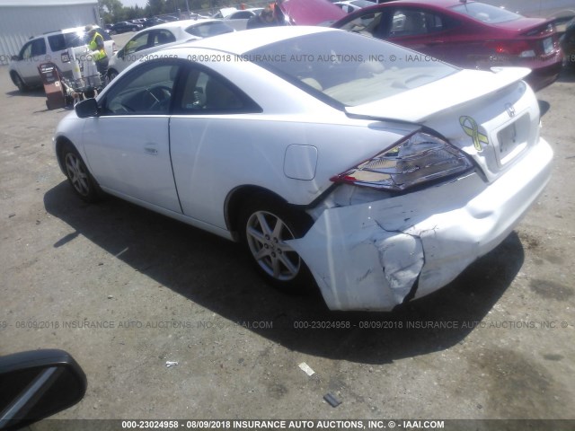 1HGCM82683A037590 - 2003 HONDA ACCORD EX WHITE photo 3