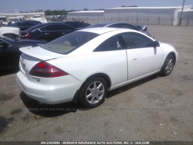 1HGCM82683A037590 - 2003 HONDA ACCORD EX WHITE photo 4