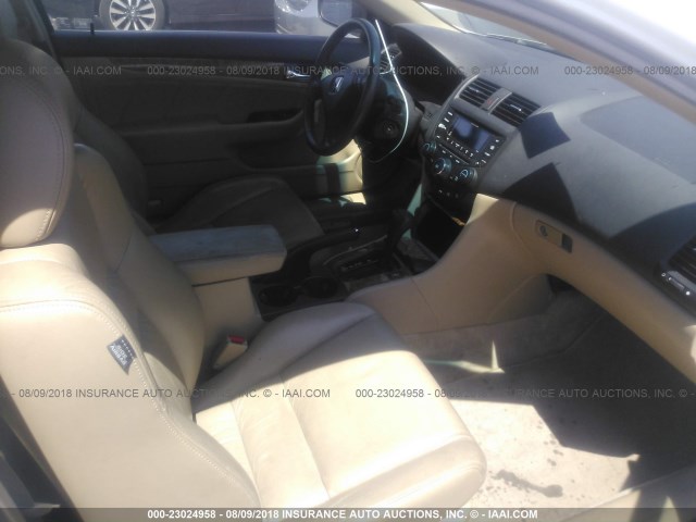 1HGCM82683A037590 - 2003 HONDA ACCORD EX WHITE photo 5