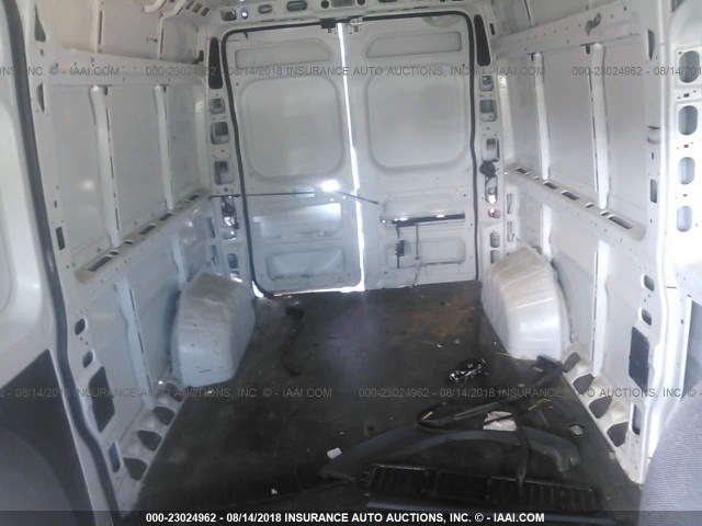 3C6TRVDG6FE500677 - 2015 RAM PROMASTER 2500 2500 HIGH WHITE photo 8