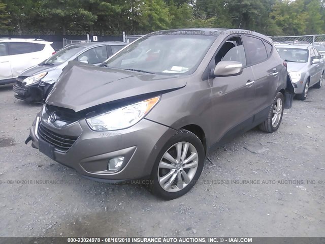 KM8JUCAC2DU638912 - 2013 HYUNDAI TUCSON GLS/LIMITED 灰色 照片 2