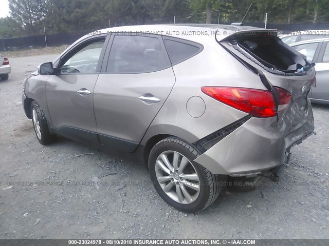 KM8JUCAC2DU638912 - 2013 HYUNDAI TUCSON GLS/LIMITED GRAY photo 3