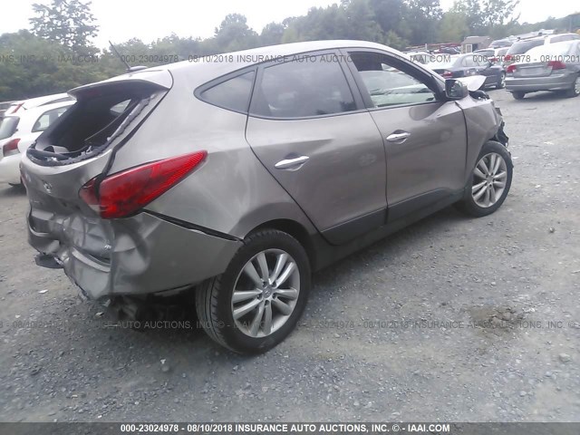 KM8JUCAC2DU638912 - 2013 HYUNDAI TUCSON GLS/LIMITED 灰色 照片 4