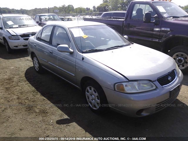 3N1CB51D02L639574 - 2002 NISSAN SENTRA XE/GXE SILVER photo 1