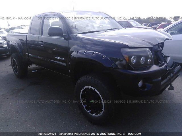 5TEUU42N87Z354705 - 2007 TOYOTA TACOMA ACCESS CAB BLACK photo 1