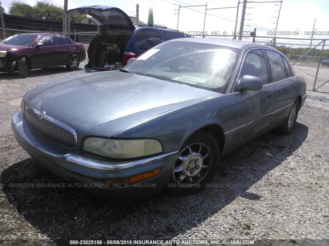 1G4CU5214Y4162301 - 2000 BUICK PARK AVENUE ULTRA TURQUOISE photo 2