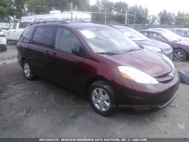 5TDZA23C16S440465 - 2006 TOYOTA SIENNA CE/LE RED photo 1