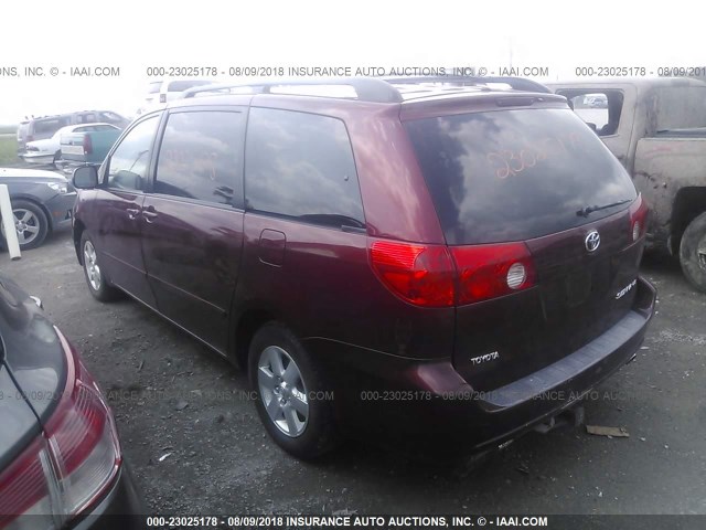 5TDZA23C16S440465 - 2006 TOYOTA SIENNA CE/LE RED photo 3