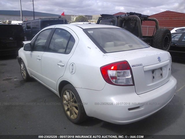 JS2YC5A22B6303004 - 2011 SUZUKI SX4 LE WHITE photo 3