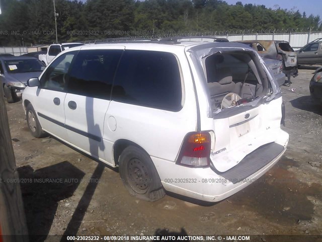 2FMZA51473BA81001 - 2003 FORD WINDSTAR LX WHITE photo 3