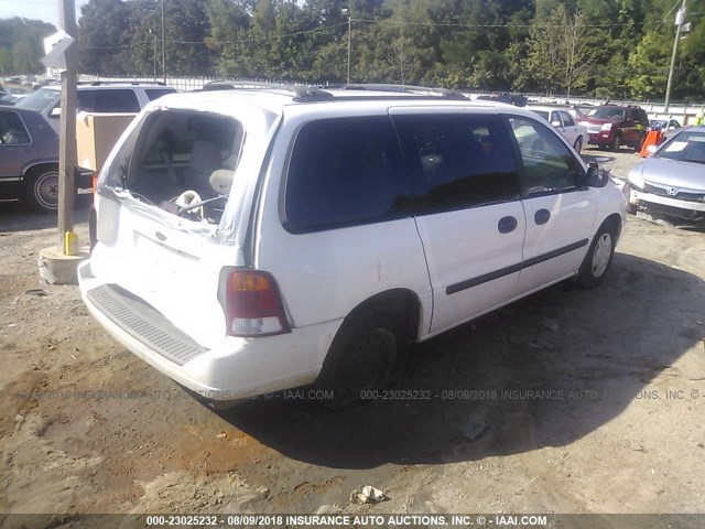 2FMZA51473BA81001 - 2003 FORD WINDSTAR LX WHITE photo 4