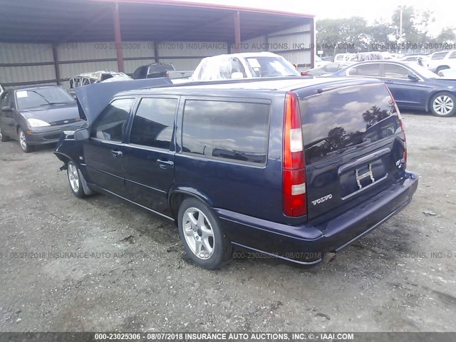 YV1LW56D0X2626384 - 1999 VOLVO V70 GLT BLUE photo 3