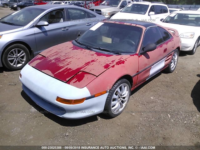 JT2SW21N2M0000500 - 1991 TOYOTA MR2 SPORT ROOF RED photo 2