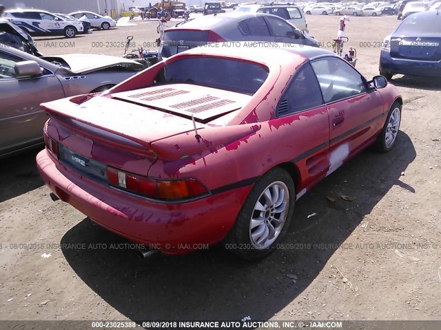 JT2SW21N2M0000500 - 1991 TOYOTA MR2 SPORT ROOF RED photo 4