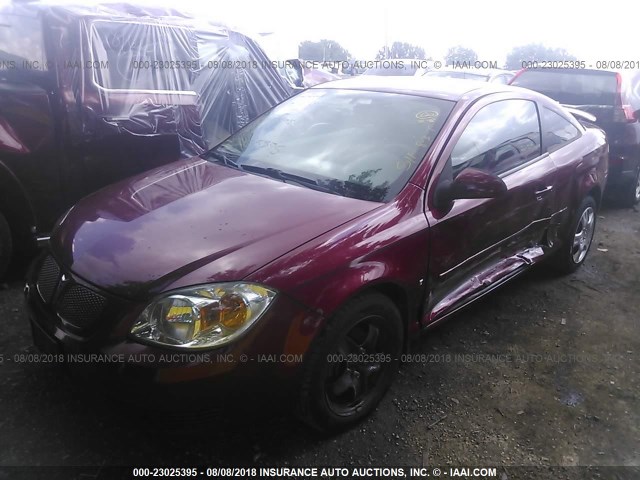 1G2AL15F277254278 - 2007 PONTIAC G5 MAROON photo 2