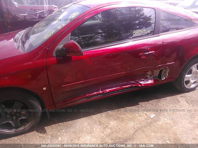 1G2AL15F277254278 - 2007 PONTIAC G5 MAROON photo 6