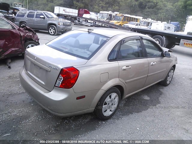 KL5JD56Z17K592069 - 2007 SUZUKI FORENZA CONVENIENCE/POPULAR GOLD photo 4