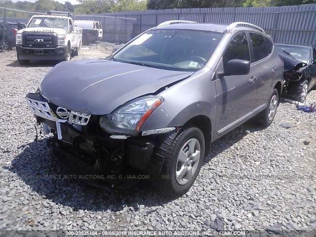 JN8AS5MT0FW655723 - 2015 NISSAN ROGUE SELECT S GRAY photo 2