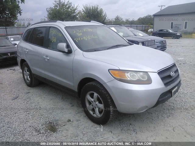 5NMSG13D77H061011 - 2007 HYUNDAI SANTA FE GLS SILVER photo 1