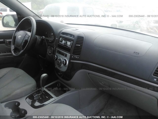 5NMSG13D77H061011 - 2007 HYUNDAI SANTA FE GLS SILVER photo 5