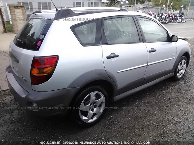 5Y2SL65886Z400667 - 2006 PONTIAC VIBE SILVER photo 4