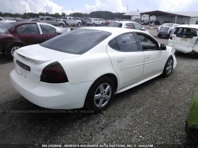 2G2WP522951174182 - 2005 PONTIAC GRAND PRIX WHITE photo 4