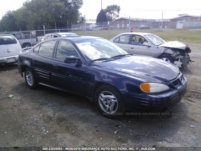 1G2NE52T61M515417 - 2001 PONTIAC GRAND AM SE BLUE photo 1