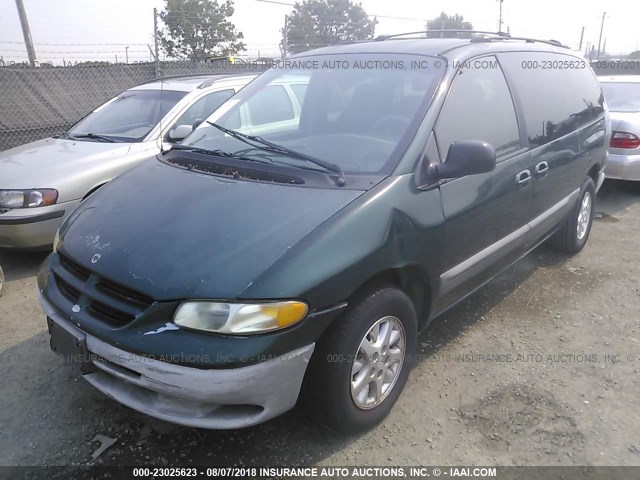 1B4GP44R2XB574945 - 1999 DODGE GRAND CARAVAN SE/SPORT GREEN photo 2