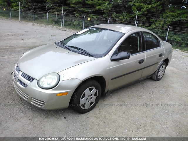 1B3ES26C93D207143 - 2003 DODGE NEON SE GOLD photo 2