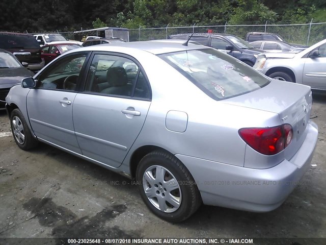 JTDBR32E960065611 - 2006 TOYOTA COROLLA CE/LE SILVER photo 3