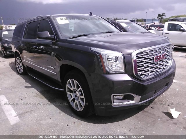 1GKS1HKJ2JR145469 - 2018 GMC YUKON XL DENALI GRAY photo 1