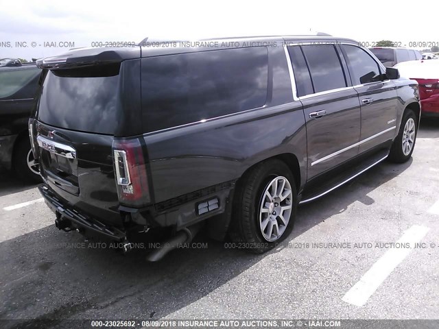 1GKS1HKJ2JR145469 - 2018 GMC YUKON XL DENALI GRAY photo 4