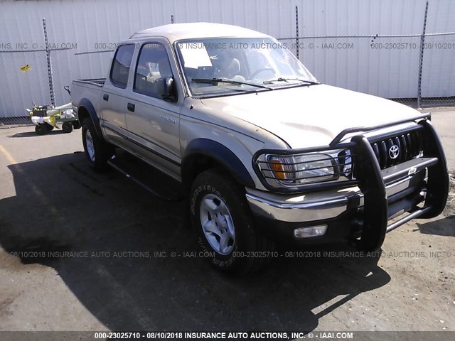 5TEGN92N01Z775817 - 2001 TOYOTA TACOMA DOUBLE CAB PRERUNNER GOLD photo 1