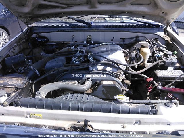 5TEGN92N01Z775817 - 2001 TOYOTA TACOMA DOUBLE CAB PRERUNNER GOLD photo 10