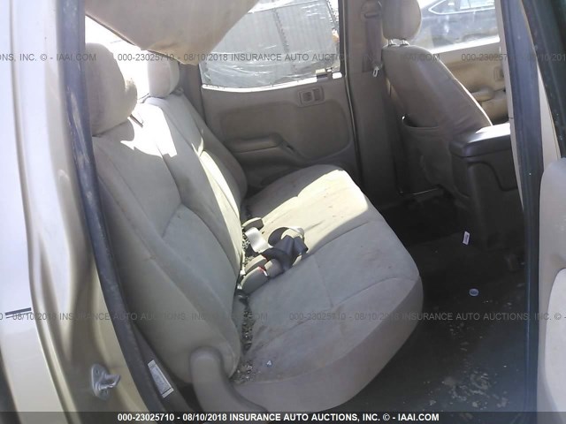 5TEGN92N01Z775817 - 2001 TOYOTA TACOMA DOUBLE CAB PRERUNNER GOLD photo 8
