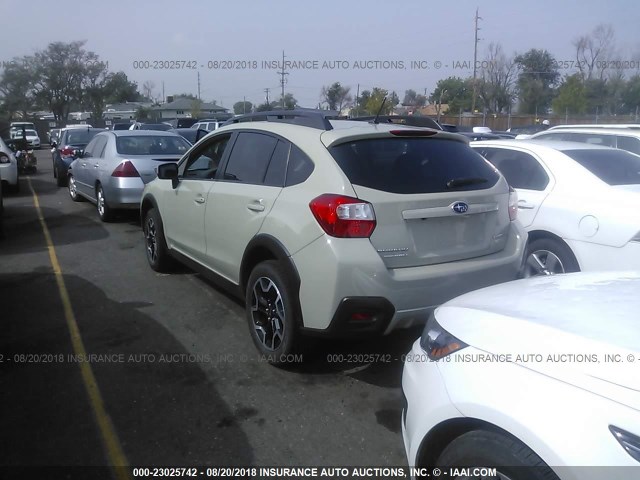 JF2GPABC8G8239347 - 2016 SUBARU CROSSTREK PREMIUM CREAM photo 3