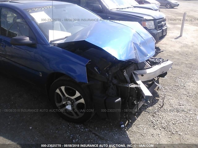 1G8AL52F25Z176832 - 2005 SATURN ION LEVEL 3 BLUE photo 6