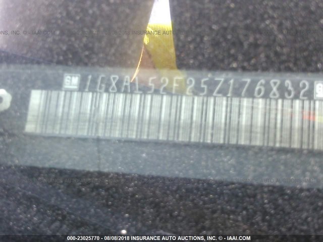 1G8AL52F25Z176832 - 2005 SATURN ION LEVEL 3 BLUE photo 9