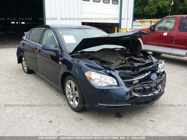 1G1ZH57B08F237416 - 2008 CHEVROLET MALIBU 1LT BLUE photo 1