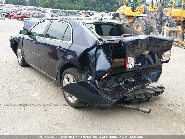 1G1ZH57B08F237416 - 2008 CHEVROLET MALIBU 1LT BLUE photo 3